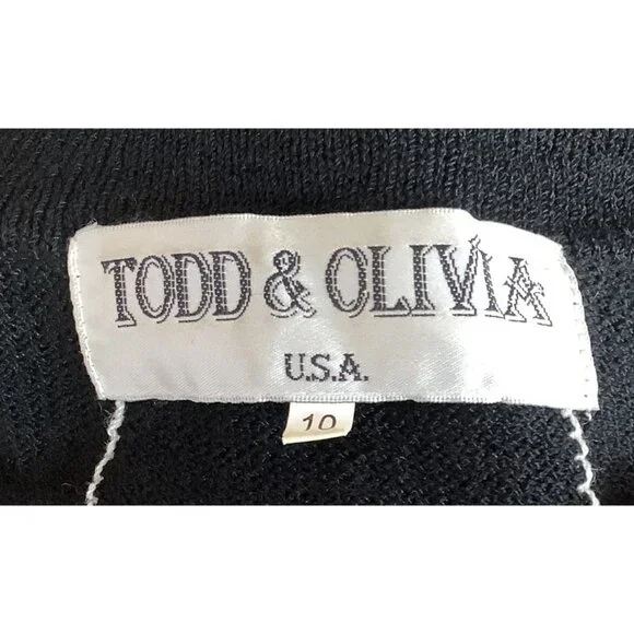 Todd & Olivia Womens Red & Black Plaid Wool Blend Button Front Cardigan Size 10 - Picture 5 of 7